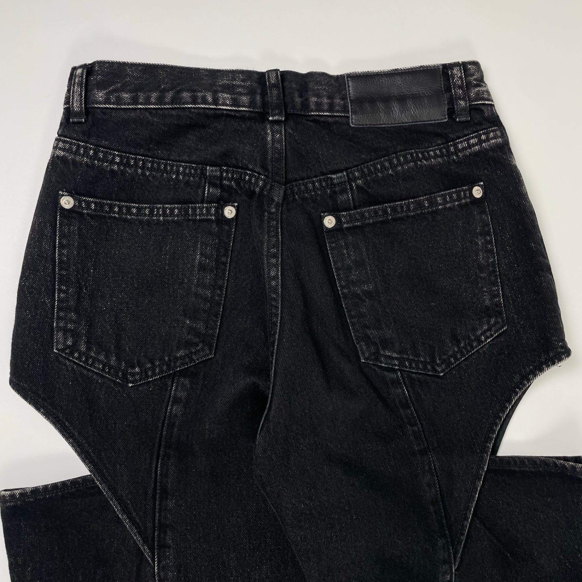 JOHN LAWRENCE SULLIVAN ジョンローレンスサリバン / WASHED DENIM HOLLOWED OUT PANTS 参考定価：48,000+tax SIZE:S