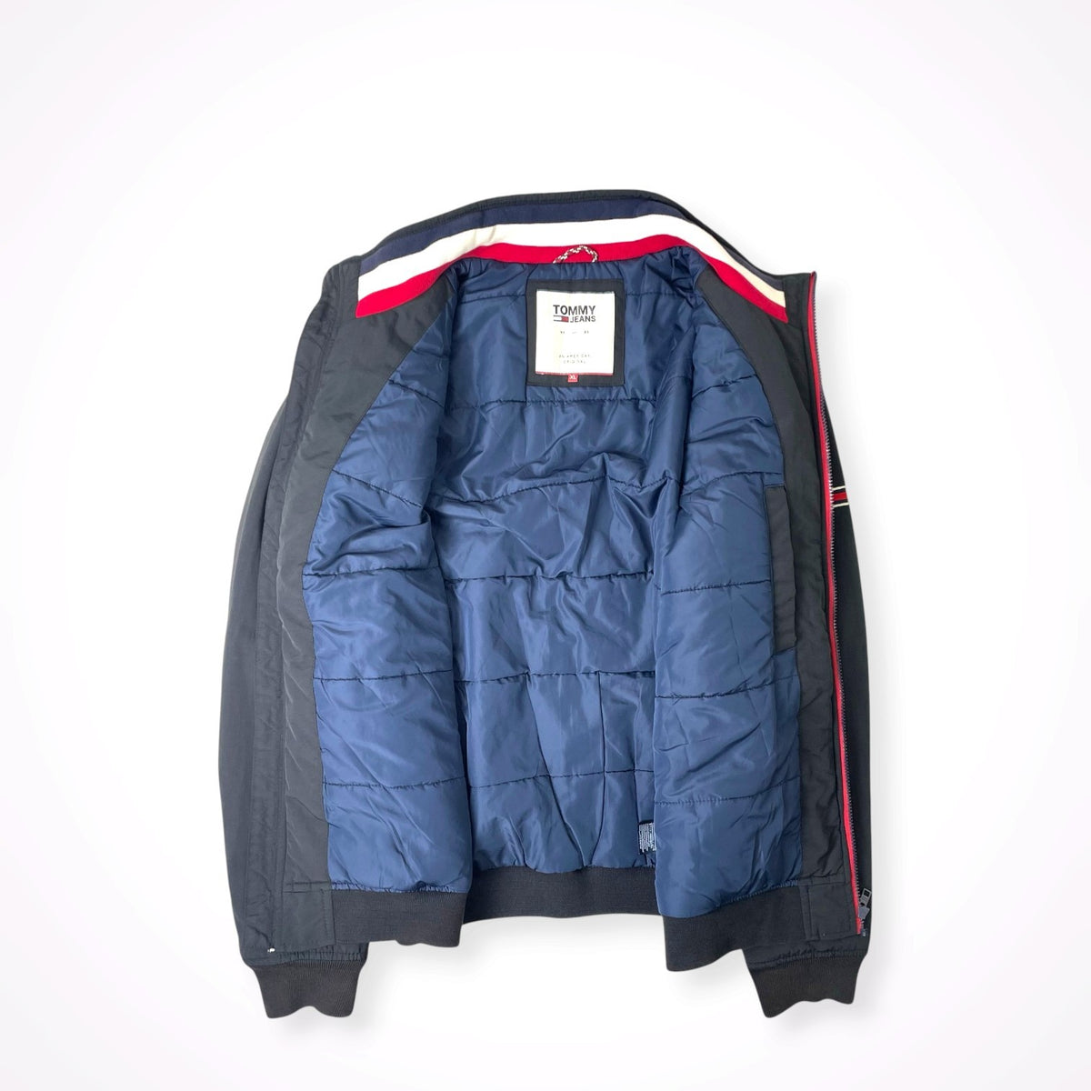 TOMMY JEANS / インサレーションジップアップジャケット ネイビー SIZE:L