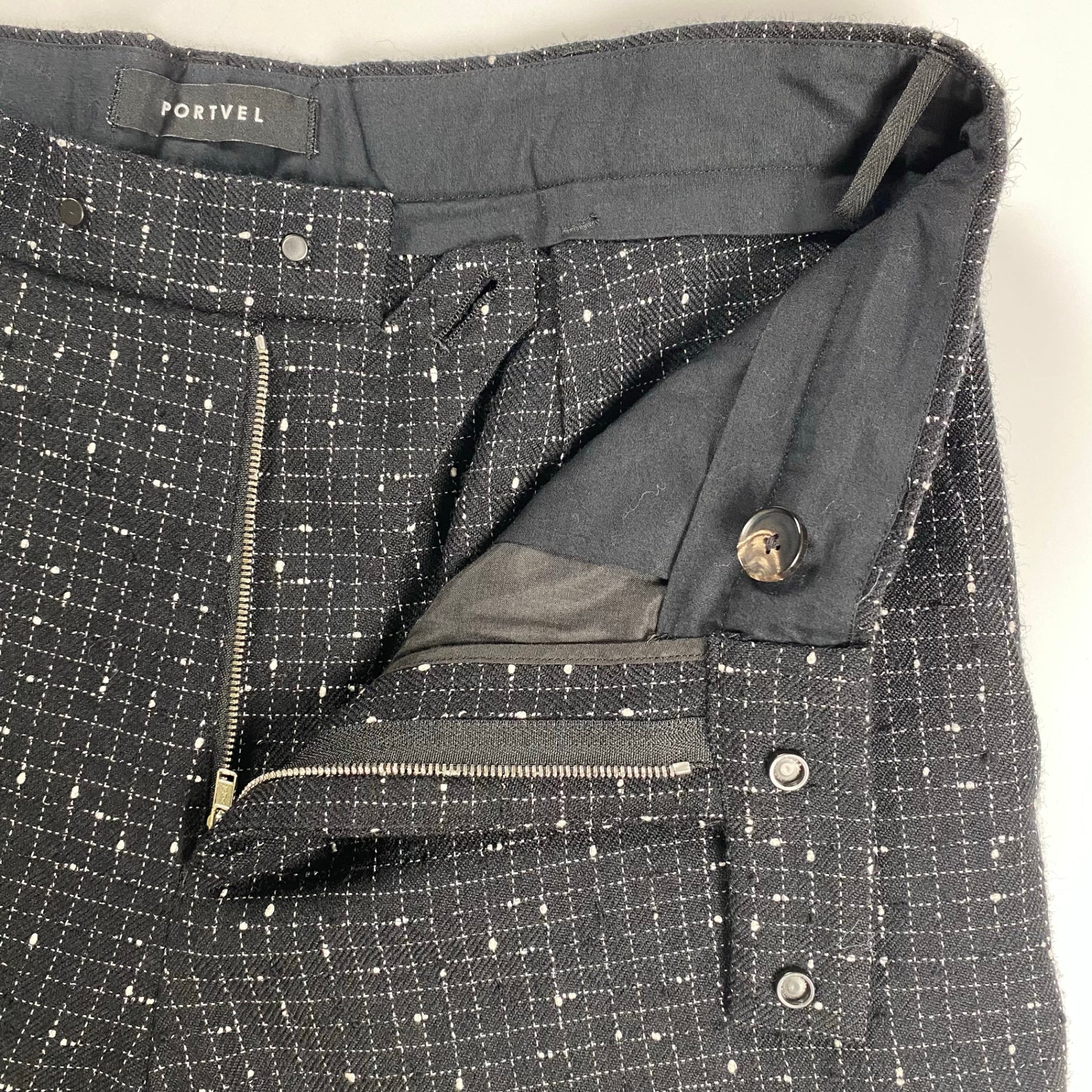 PORTVEL ポートヴェル / SLACKS REFLECTOR TWEED スラックス パンツ 参考定価：35,000+tax SIZE：1