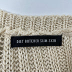 DIET BUTCHER SLIM SKIN / ブロークンニット 参考定価：35,000程度 SIZE:2