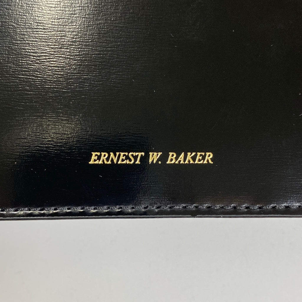 ERNEST W. BAKER アーネストダブルベイカー / GOLD EDGE MESSENGER BAG ショルダーバッグ ブラック 参考定価：55,000程度
