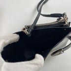 TOGA PULLA トーガプルラ / レザーショルダーウォレット 箱付 ブラック 参考定価：30,000+tax