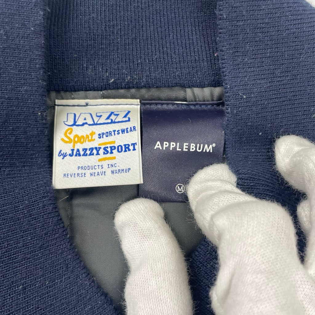 APPLEBUM × JAZZY SPORT アップルバム ジャジースポーツ / Stadium Jacket スタジアムジャケット ネイビー SIZE:M