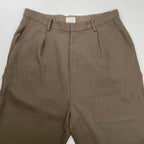 NUMBER NINE ナンバーナイン / PEツイルウエストコードワイドパンツ オリーブ 参考定価：12,000+tax SIZE:3