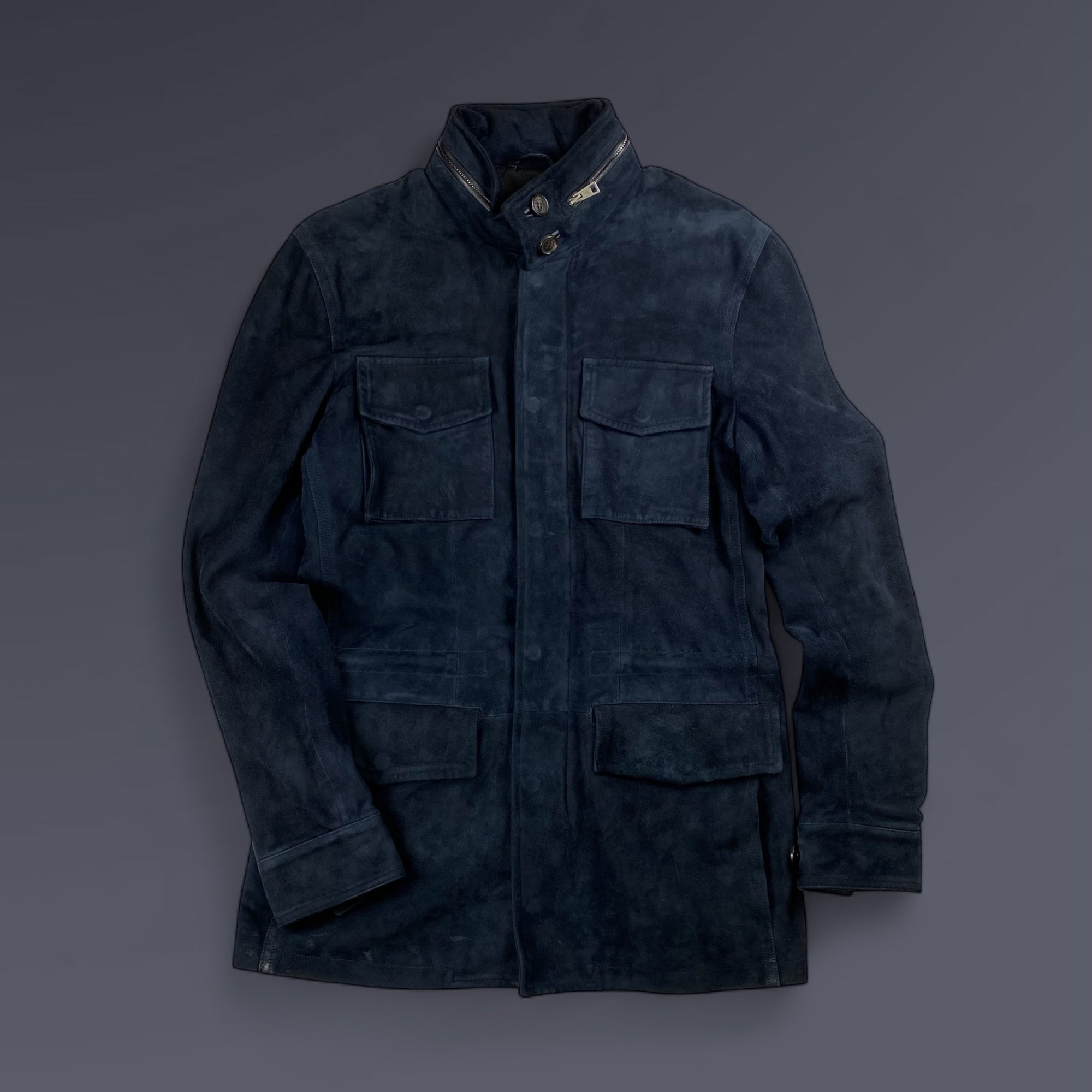 【干場 義雅さん別注】 SANNINO サンニーノ / M-65タイプ ラムレザー スエード ジャケット SIZE：48