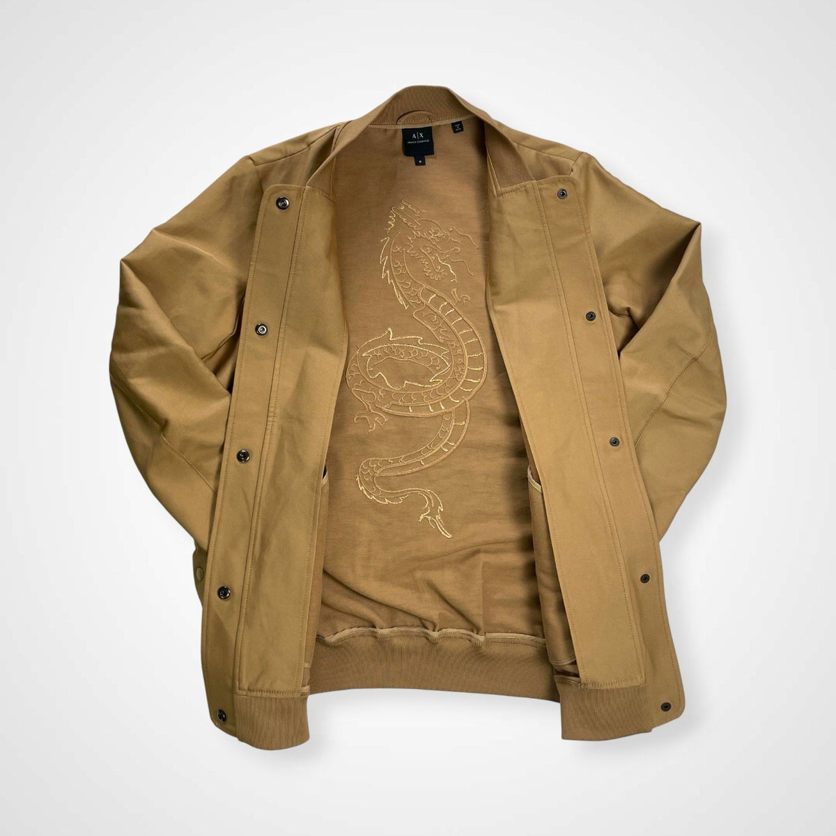 ARMANI EXCHANGE アルマーニ エクスチェンジ / ドラゴン刺繍ジャケット ブルゾン 参考定価：32,000程度 SIZE:M
