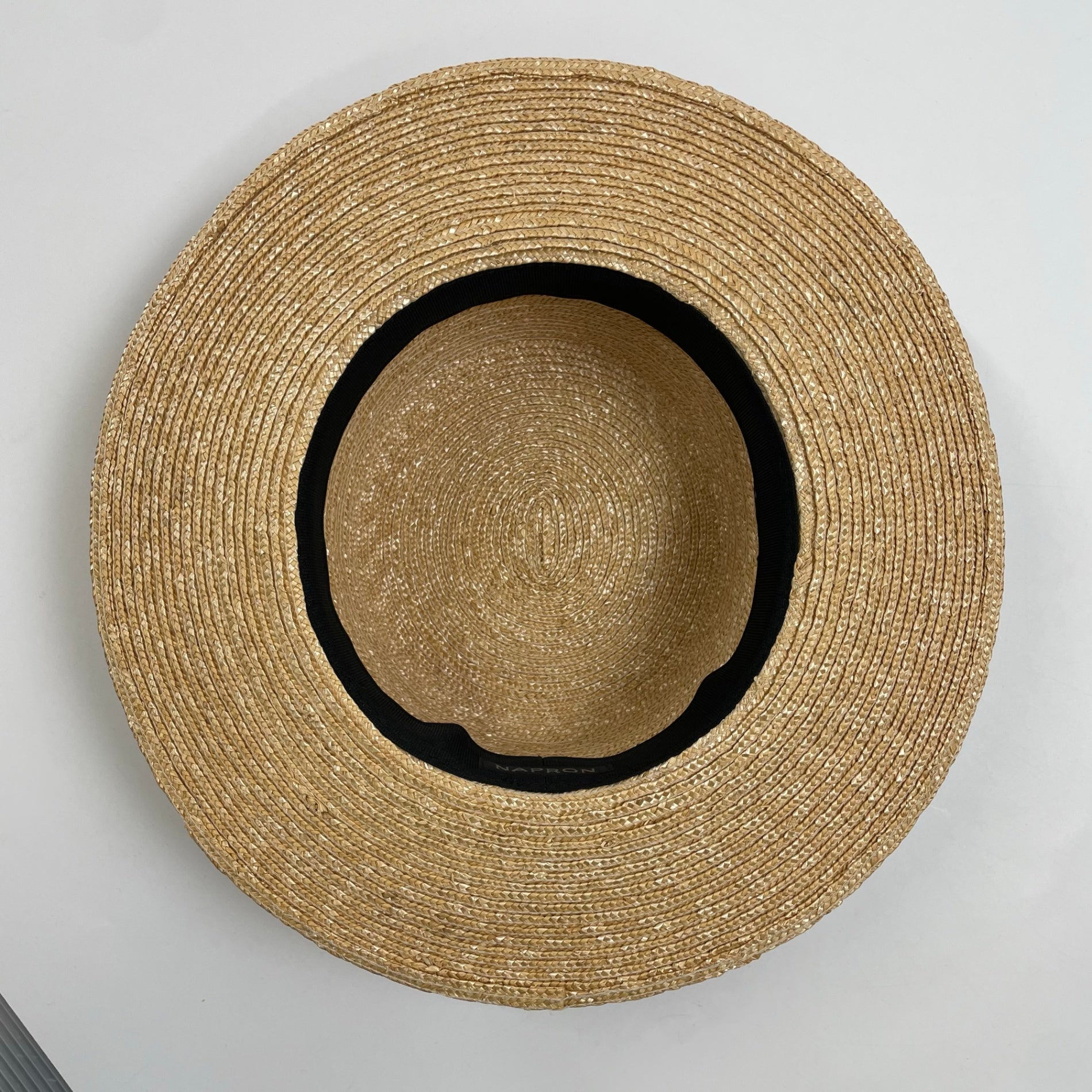 NAPRON ナプロン / ストローハット カンカン帽 参考定価：18,000程度 頭囲：58