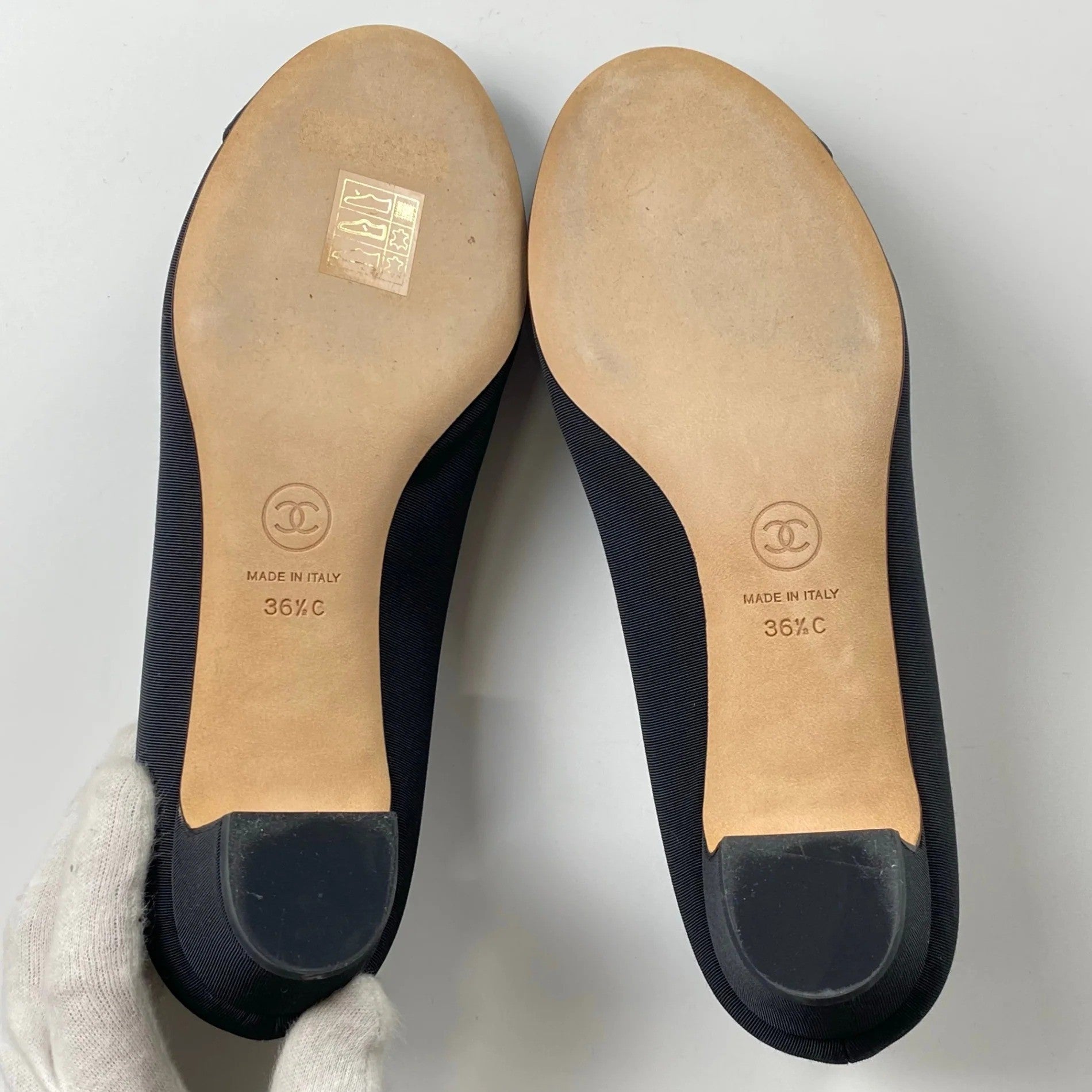 2016年 ラガーフェルド期 CHANEL シャネル / 三連パール×リボン ココマーク パンプス カール・ラガーフェルド期 SIZE:36 1/2 C（約23.5cm）