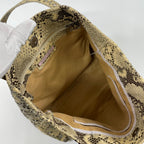 JIMMY CHOO / パイソン柄スタッズトートバッグ 参考定価：200,000程度