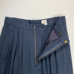 6(ROKU) BEAUTY＆YOUTH ロク ビューティー＆ユース / タックマキシスカート ネイビー 24SS 参考定価：22,000+tax SIZE:38