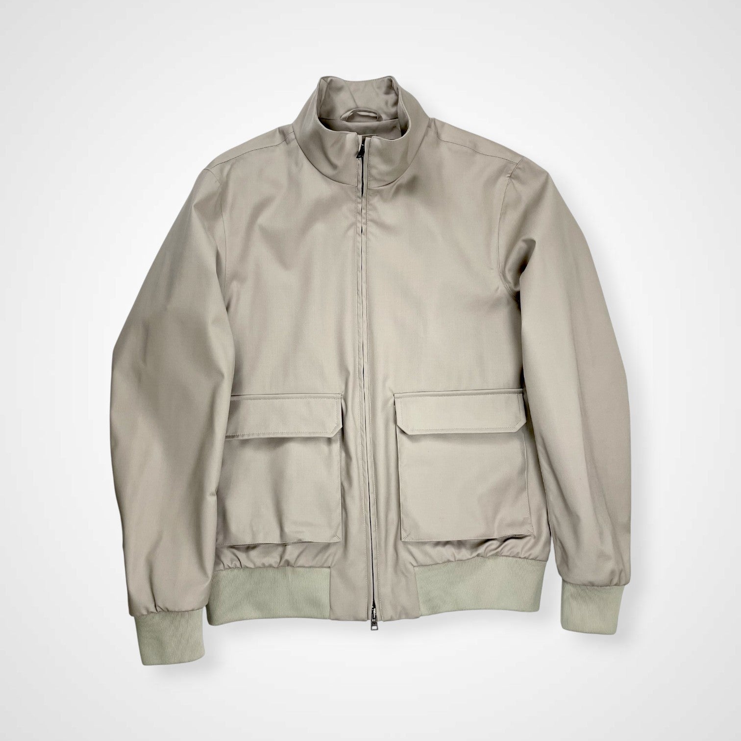 HERNO × Loro Piana ヘルノ ロロピアーナ / STORM SYSTEM スタンドカラーブルゾン ヴァルスタージャケット 参考定価：179,000+tax SIZE：46