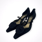 GIORGIO ARMANI / ローズTストラップパンプス 美品 参考定価：180,000程度 SIZE:37