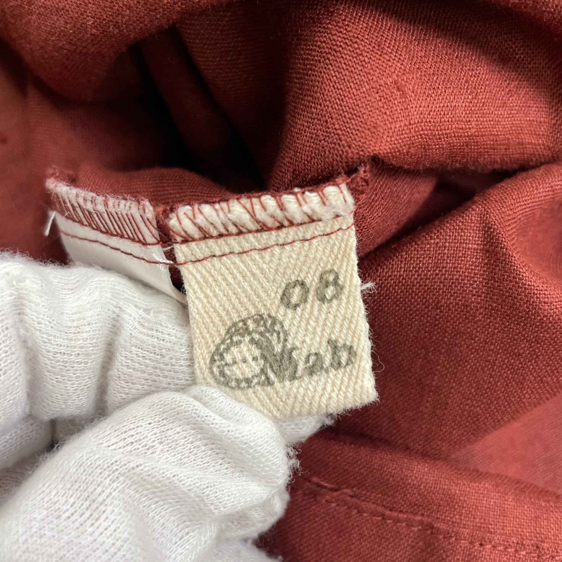 08 Mab ゼロハチマブ / 前開きリネンシャツワンピース 参考定価：16,000程度 SIZE:FREE