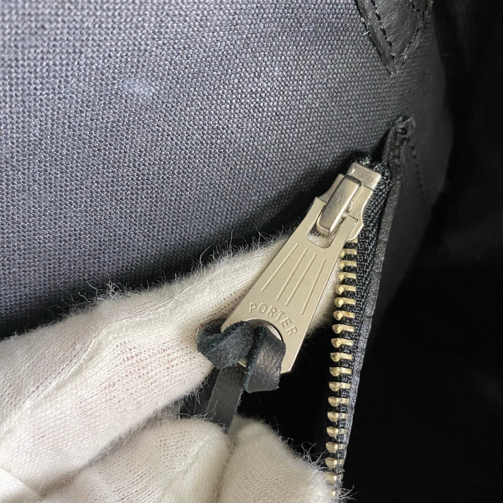 【未使用級】 NEIGHBORHOOD × PORTER / VOYAGER/L-TOTE ボヤージャー レザーバッグ バーキン型