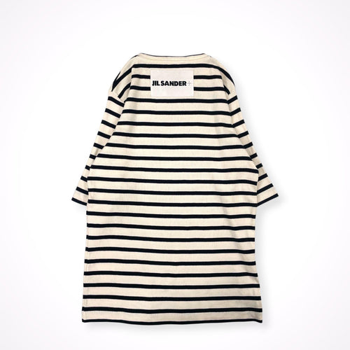 JIL SANDER + / バックロゴボーダーTEE 参考定価：60,000程度 SIZE:XL