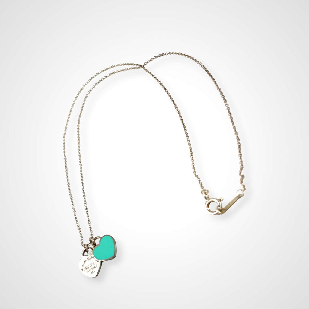 TIFFANY＆CO ティファニー / ブルーダブルハートタグペンダント 参考定価：44,000+tax