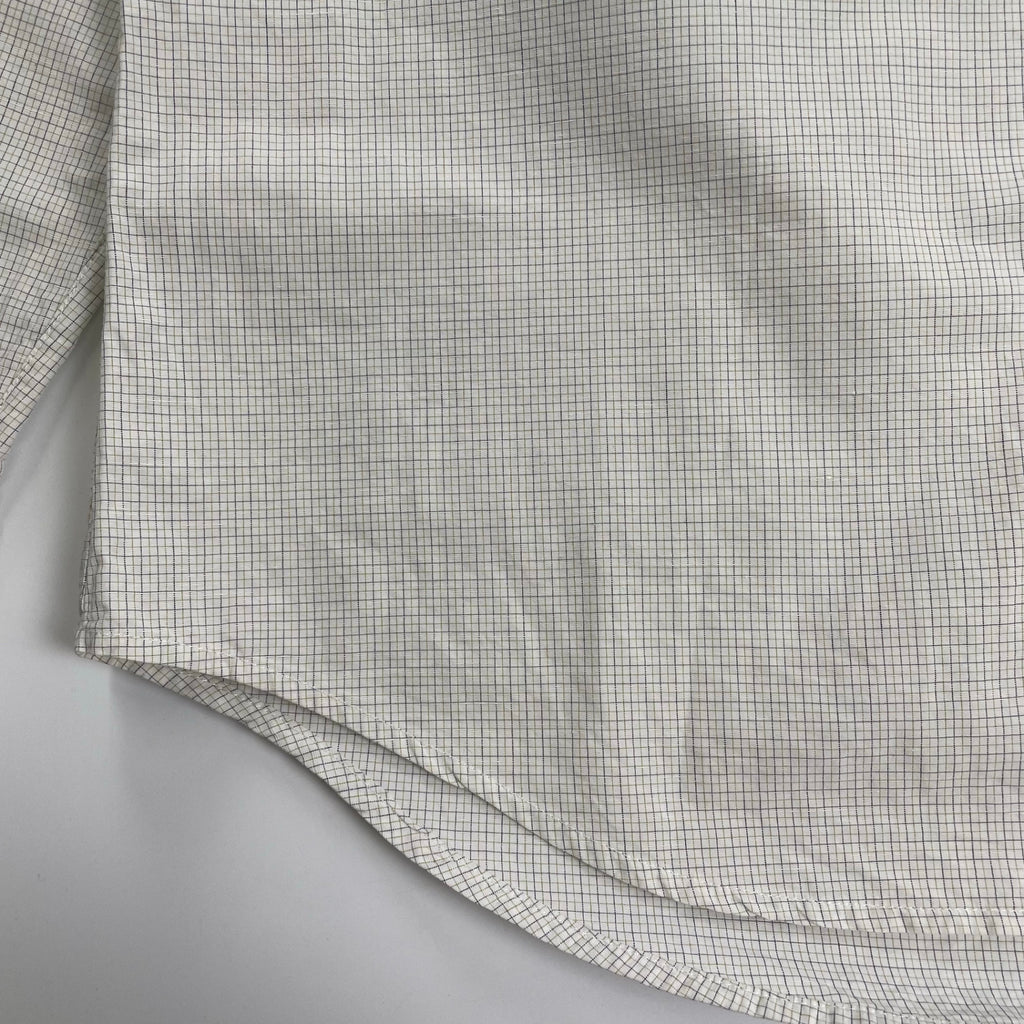 BOTTEGA VENETA ボッテガ ヴェネタ / Checked Cotton And Linen Shirt 参考定価：130,000程度 SIZE：46
