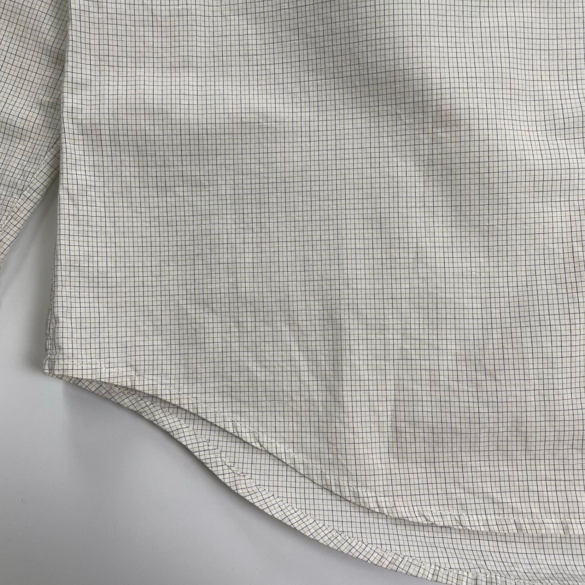 BOTTEGA VENETA ボッテガ ヴェネタ / Checked Cotton And Linen Shirt 参考定価：130,000程度 SIZE：46