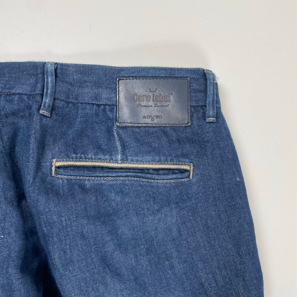 CARE LABEL ケアレーベル / コットンリネンデニムパンツ 参考定価：48,000程度 イタリア製 SIZE:31