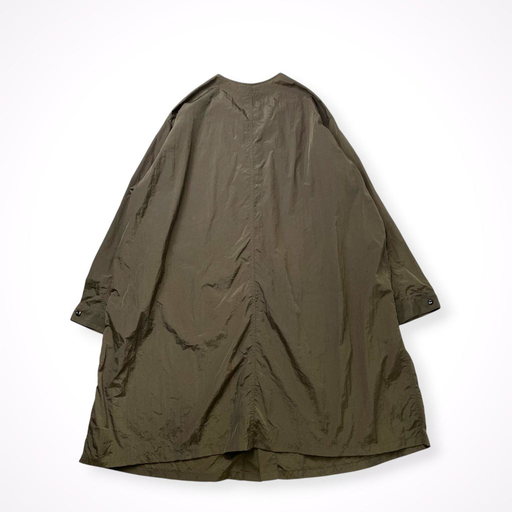 HARE / ノーカラーナイロンロングコート HA020078AD SIZE:S