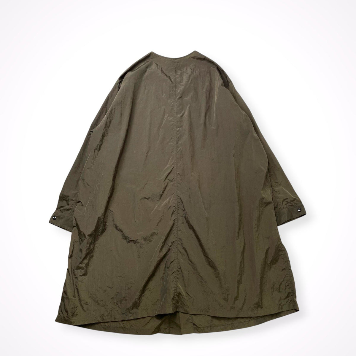 HARE / ノーカラーナイロンロングコート HA020078AD SIZE:S