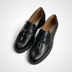 Pertini ペルティニ / タッセルローファー ブラック 参考定価：31,000+tax UNITED ARROWS取扱い SIZE:37.5(23.5cm程度)
