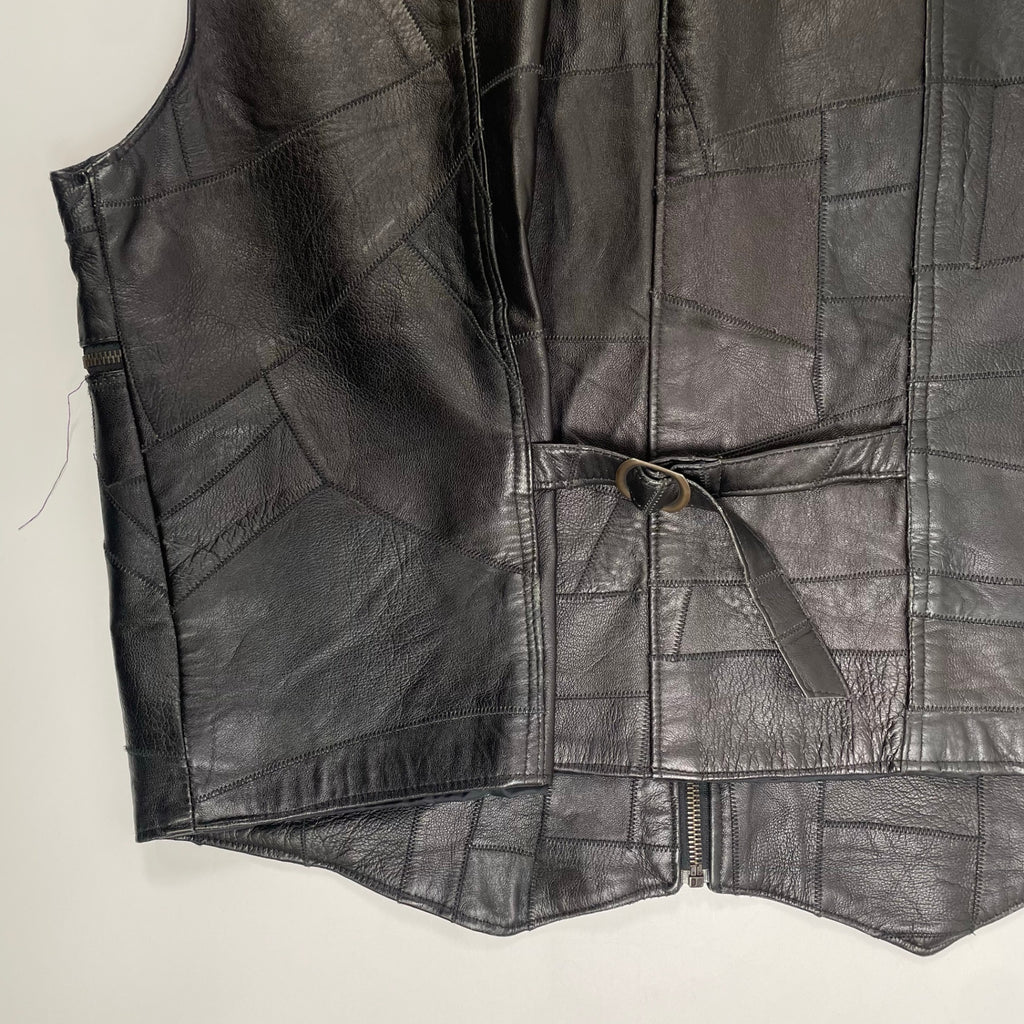 VINTAGE ヴィンテージ / ヴィンテージ パッチワークレザーベスト SIZE：XXXL