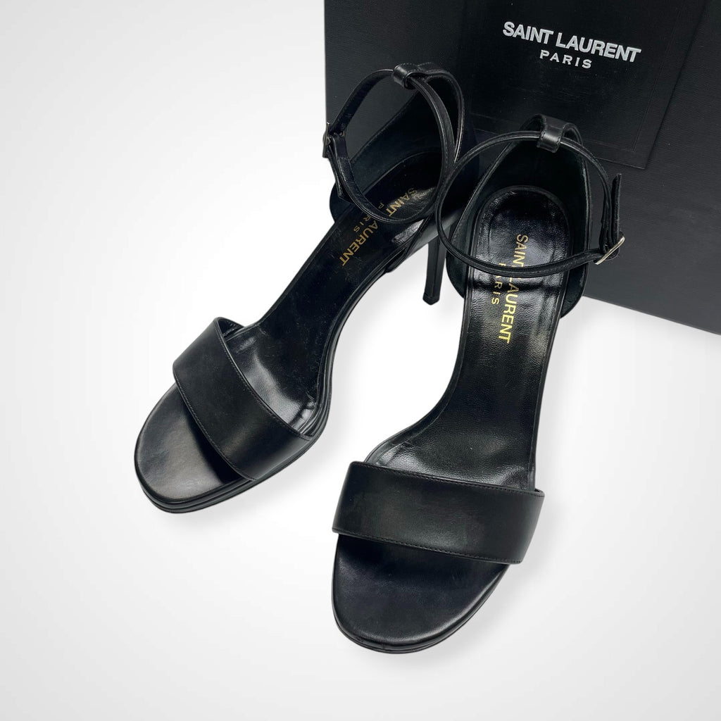 SAINT LAURENT PARIS サンローランパリ / レザーハイヒール ピンヒール 377305 ブラック SIZE:36