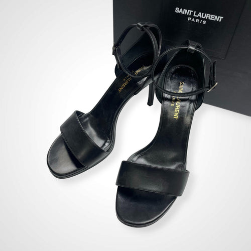 SAINT LAURENT PARIS サンローランパリ / レザーハイヒール ピンヒール 377305 ブラック SIZE:36