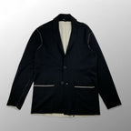 FENDI フェンディ / ニット バイカラー ジャガード ジャケット MADE IN ITALY SIZE:48（L程度）