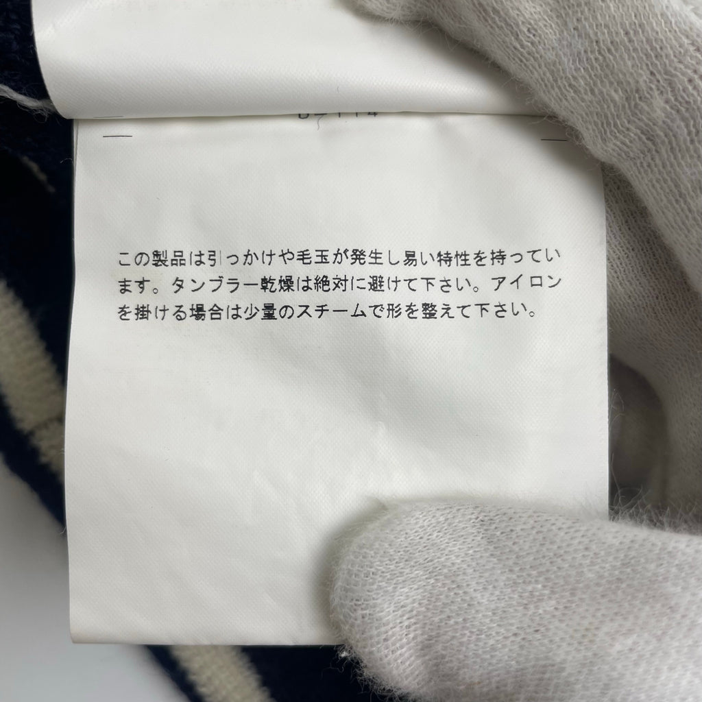 PLAY COMME des GARCONS プレイ コムデギャルソン / ハートロゴ ウールボーダーニット SIZE：S