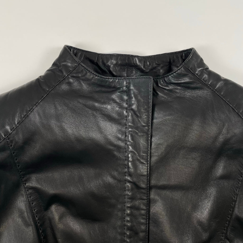 EMPORIO ARMANI / ヴィンテージラムレザーコート 参考定価：250,000程度 SIZE:44