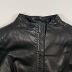 EMPORIO ARMANI / ヴィンテージラムレザーコート 参考定価：250,000程度 SIZE:44