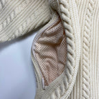 Setinn セットイン BEAMS / Ceremony Knit セレモニーニット チルデン ケーブルニット 参考定価：20,000+tax SIZE：XL