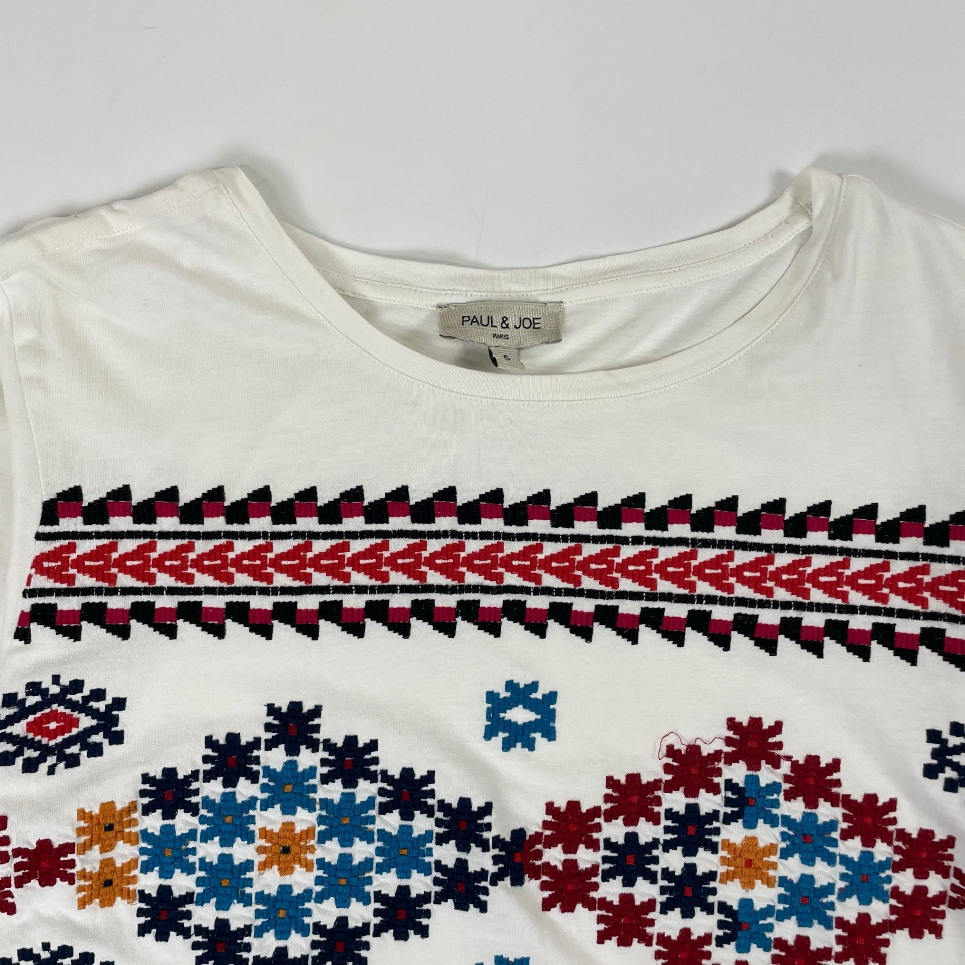 PAUL＆JOE / ステッチデザインTシャツ 参考定価：32,000程度 SIZE:S