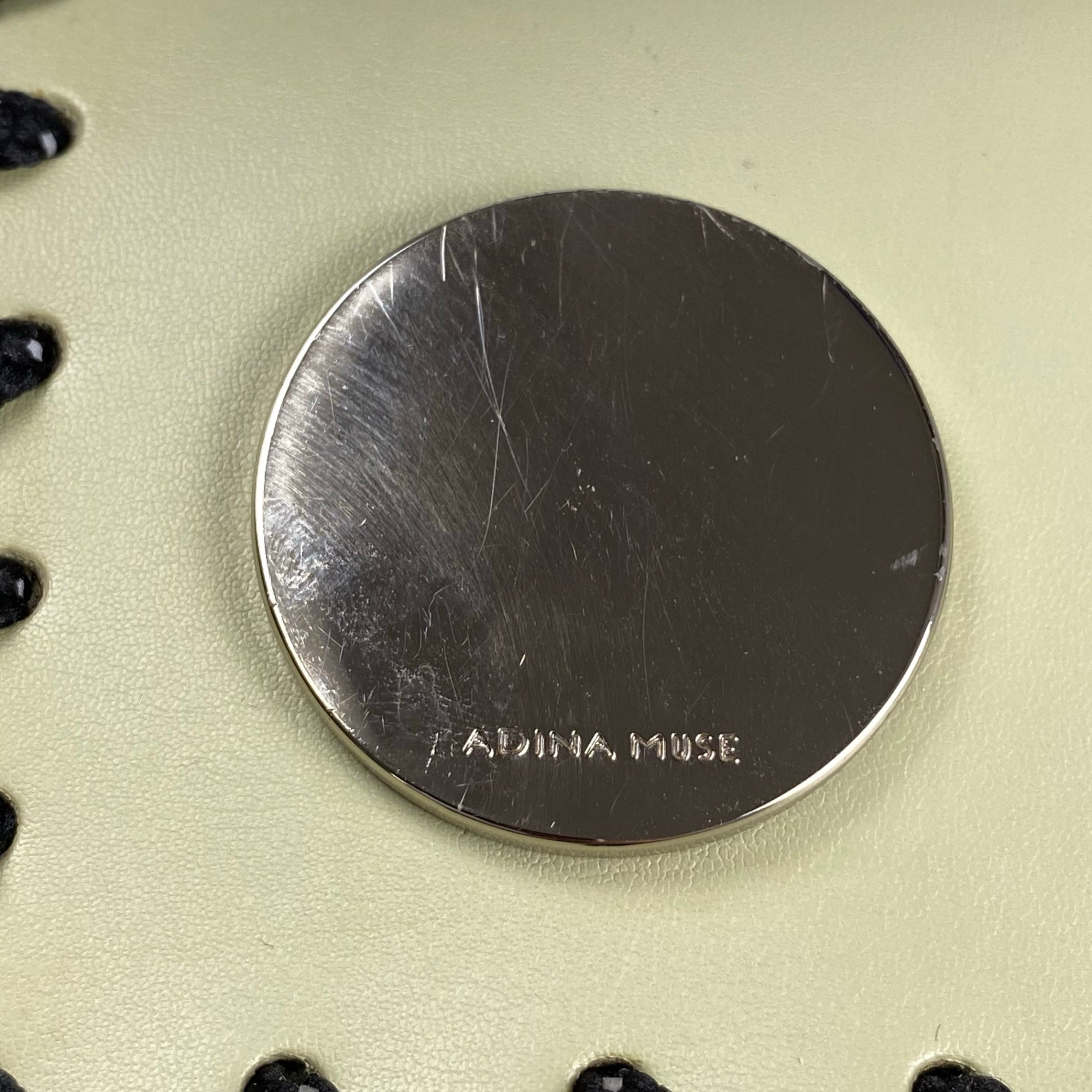 ADINA MUSE アディナミューズ DIANA ダイアナ / CUBE MOON TOTE アイコンステッチドハンドバッグ  参考定価：38,500+tax