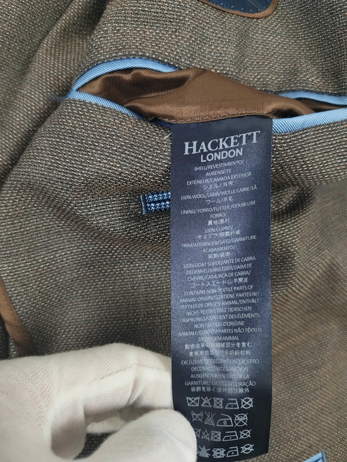 HACKETT LONDON / アンコンジャケット SUMMER BASKETWEAVE 参考定価：70,000程度 SIZE：38L