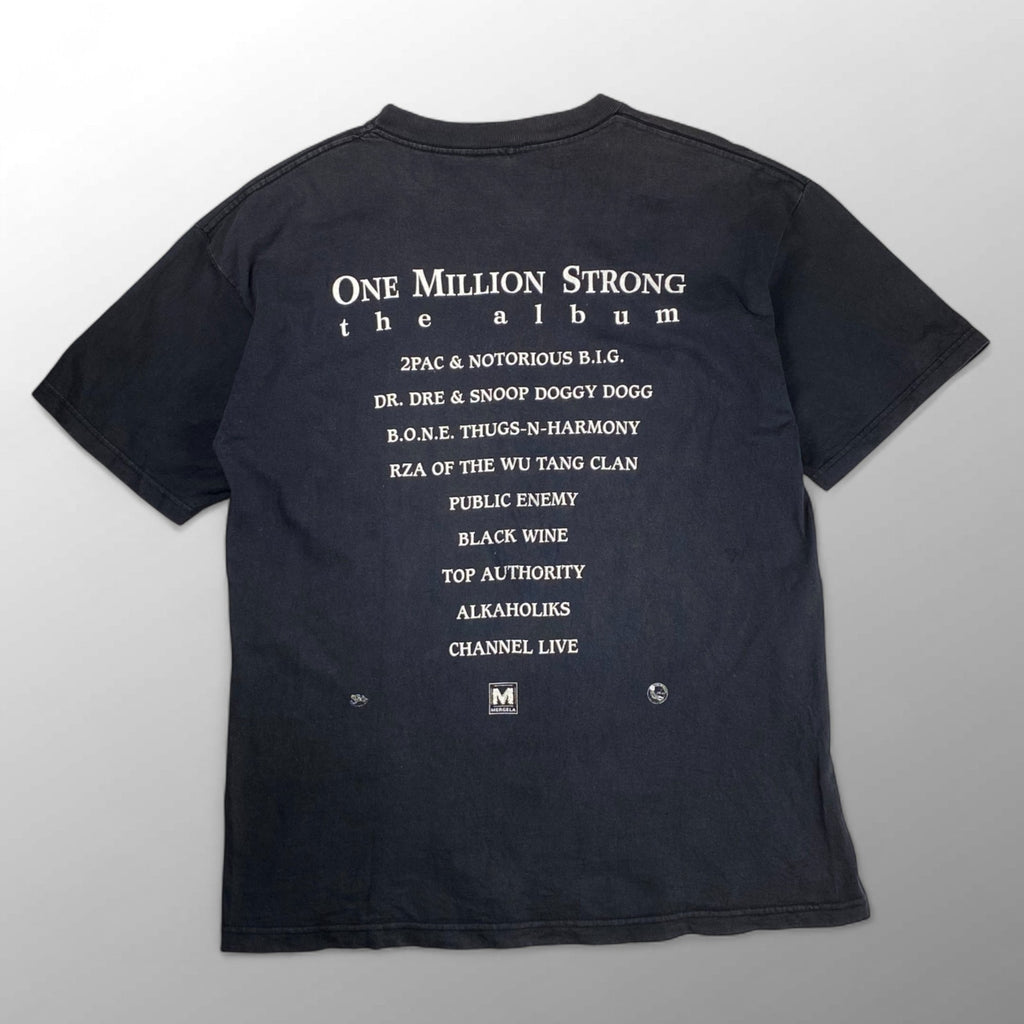 VINTAGE ヴィンテージ / 95年 「Million Man March」 AD TEE  ブラックカルチャー HIPHOP SIZE:XL