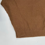 DESIGNERS REMIX CHARLOTTE ESKILDSEN デザイナーズ リミックス / オープンショルダーニット ブラウン 参考定価：33,000程度 SIZE：XS