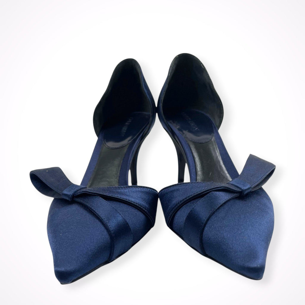 GIORGIO ARMANI / サテンヒールパンプス 美品 参考定価：160,000程度