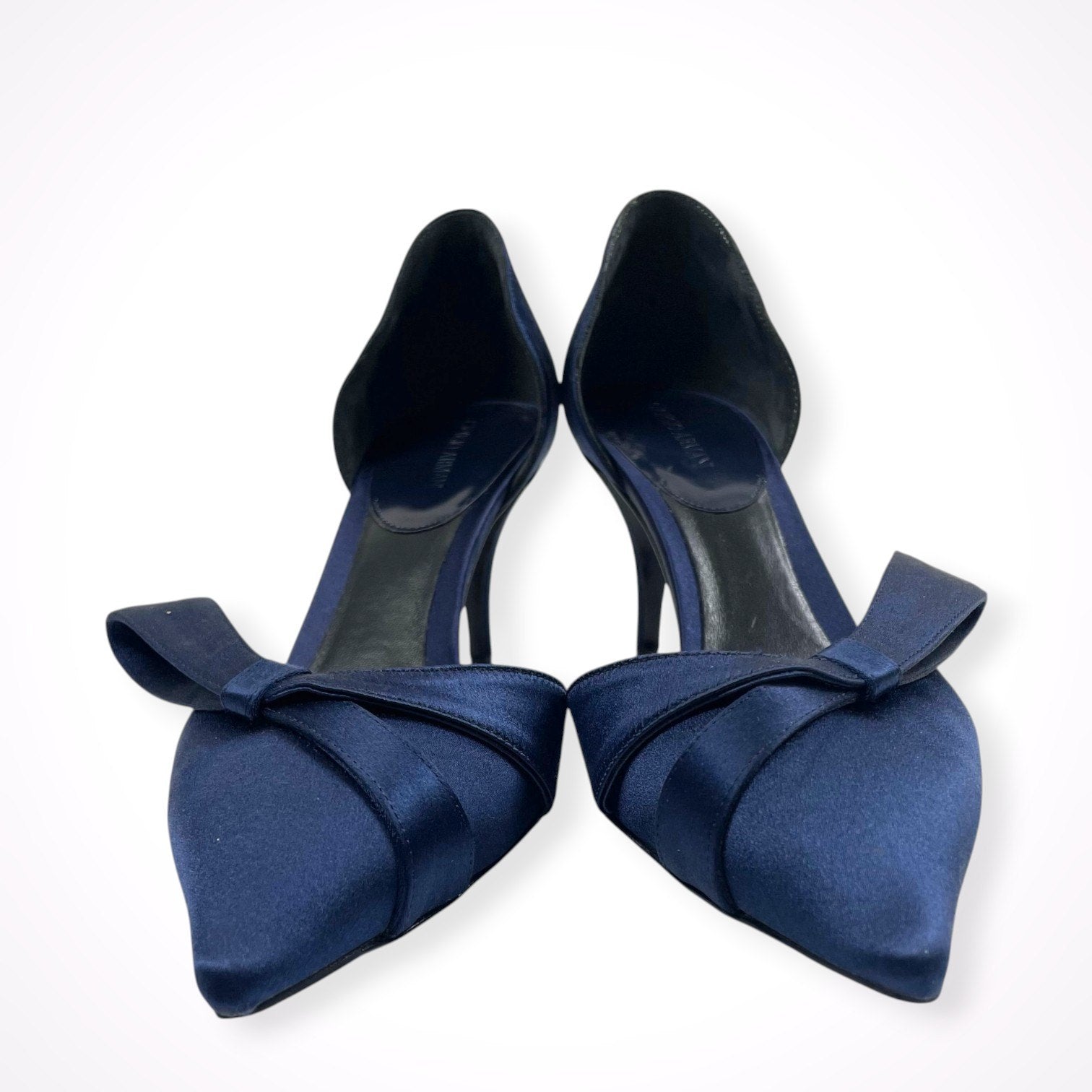 GIORGIO ARMANI / サテンヒールパンプス 美品 参考定価：160,000程度
