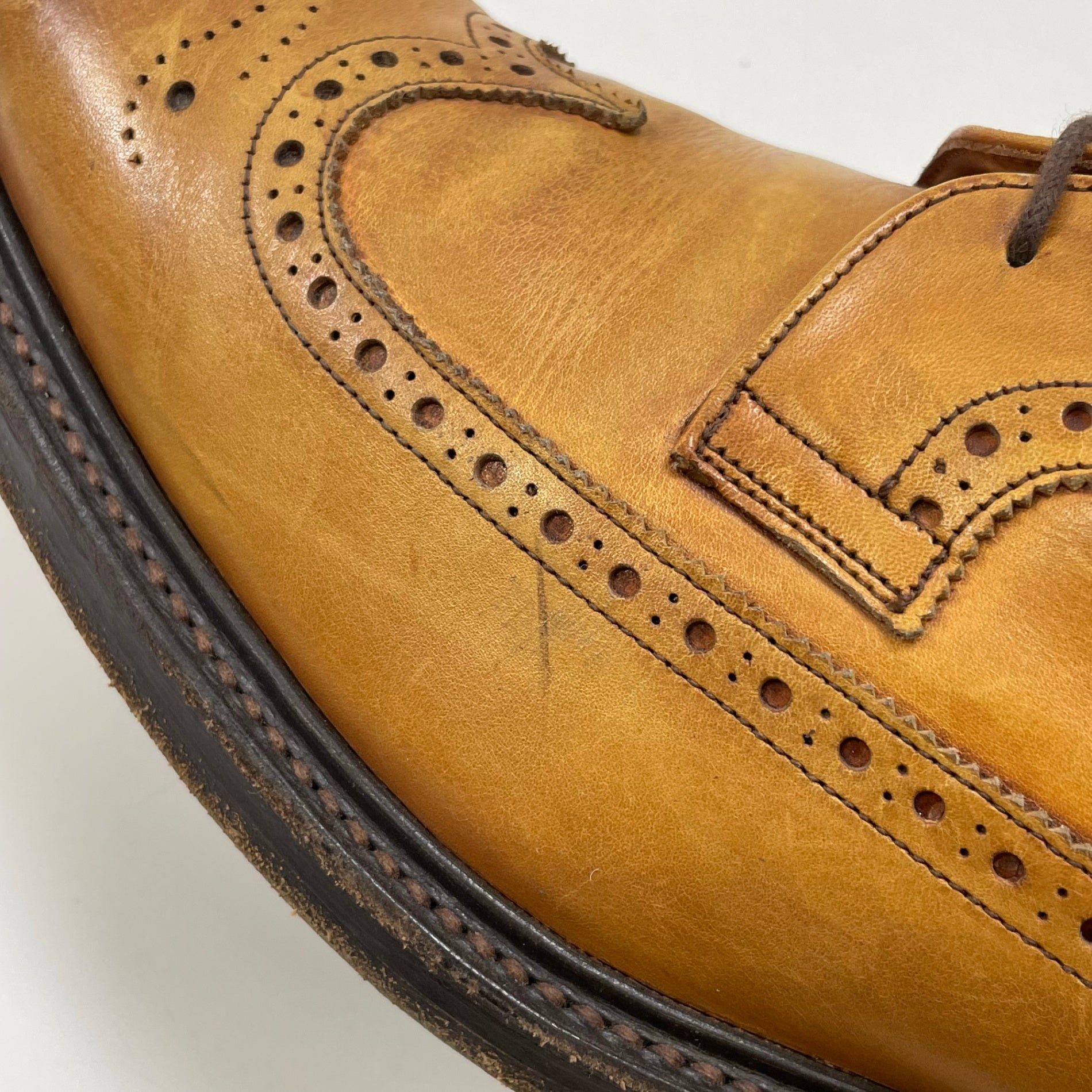 SILAS×CHEANEY サイラス チーニー / コラボウイングチップレザーシューズ 英国製 SIZE:9