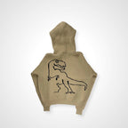 LABROS ラブロス / DINO HOODED SWEATER ニットパーカー ベージュ 参考定価：25,000程度 SIZE:L