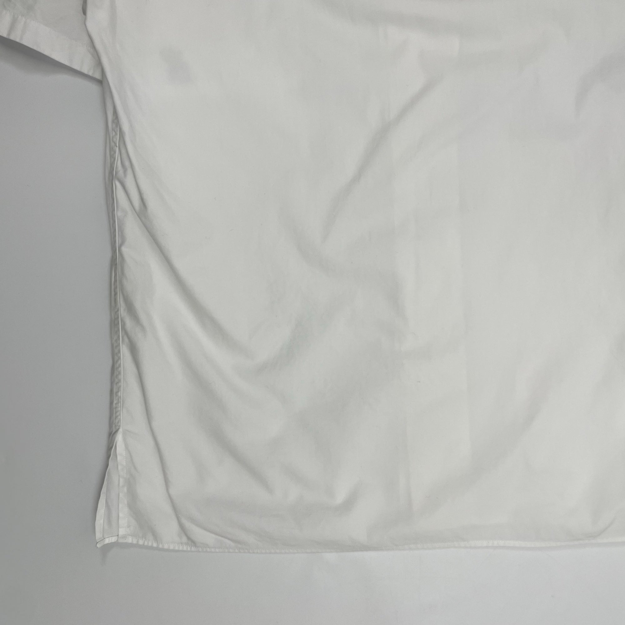 agnes b homme アニエスベー オム / レザール刺繍オープンカラーシャツ ホワイト 参考定価：25,000程度 SIZE：36