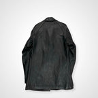 EURO VINTAGE ユーロヴィンテージ / 6-70s フレンチレザーカーコート ステアハイド デニム裏地 SIZE:M程度