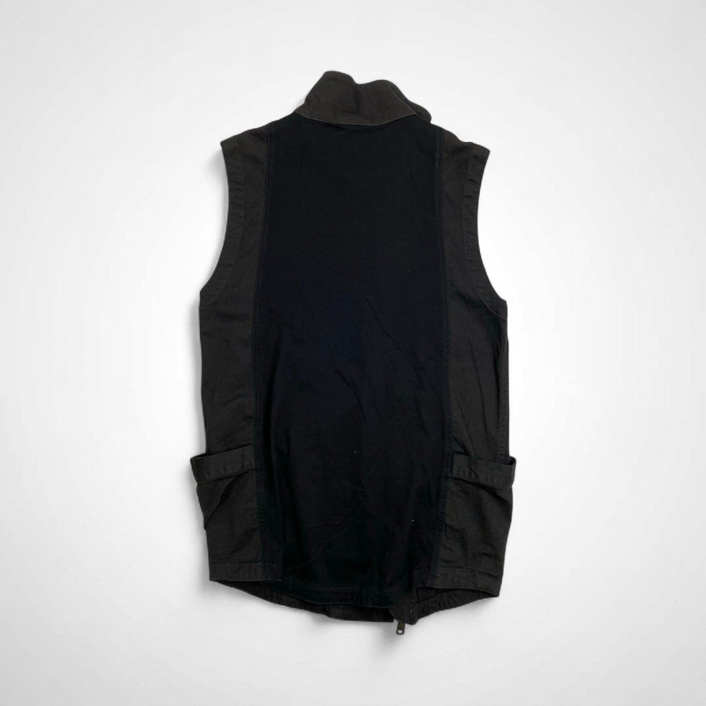 「r」 LA PROVOCAZIONE ETERNA ripvanwinkle リップヴァンウィンクル / アシンメトリージップベスト ブラック Y2K 参考定価：30,000程度 SIZE:4