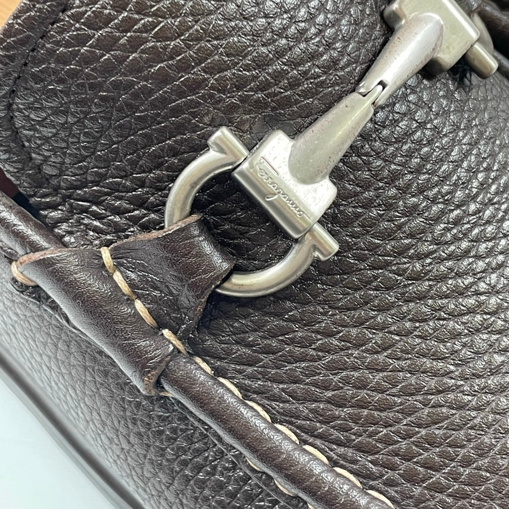 SALVATORE FERRAGAMO / ガンチーニローファー オールソール済  参考定価：70,000程度 SIZE:8 1/2