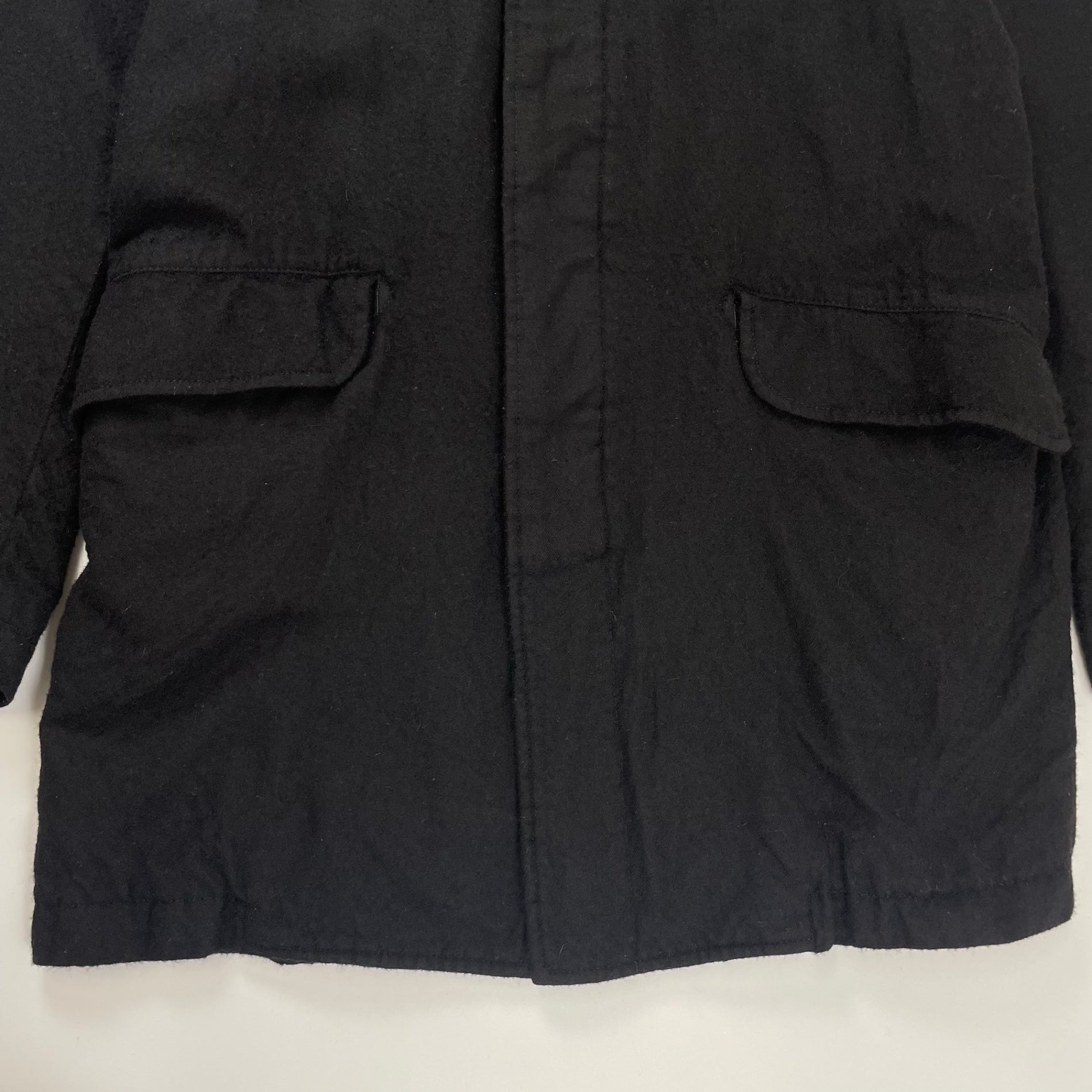 COMME des GARCONS HOMME / ウール縮絨バルマカーンコート SIZE:XS