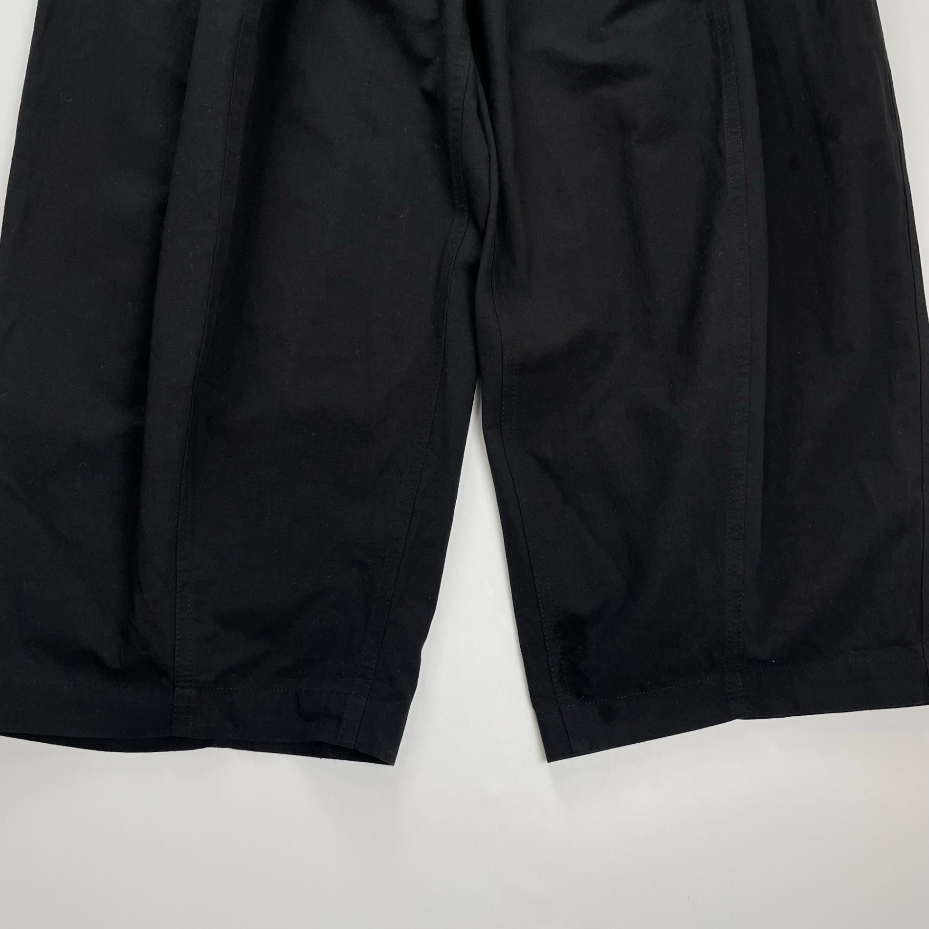 Curensology カレンソロジー / コットンリネンドロストパンツ ブラック 極美品 参考定価：22,000+tax SIZE:FREE