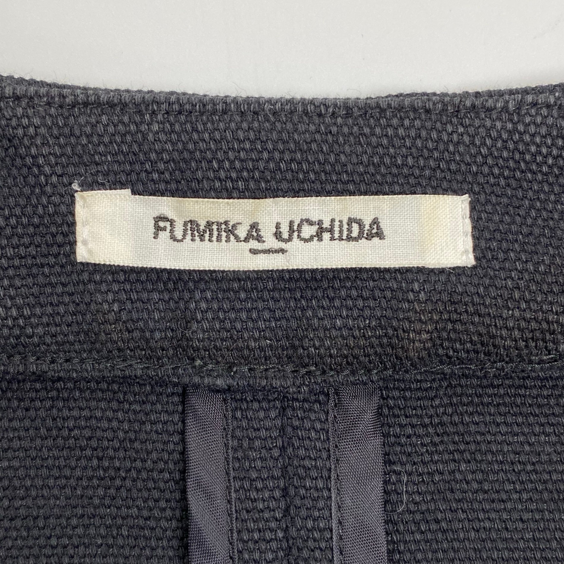 FUMIKA UCHIDA フミカ ウチダ / COTTON/LINEN NO COLLAR JACKET ノーカラージャケット SIZE:36